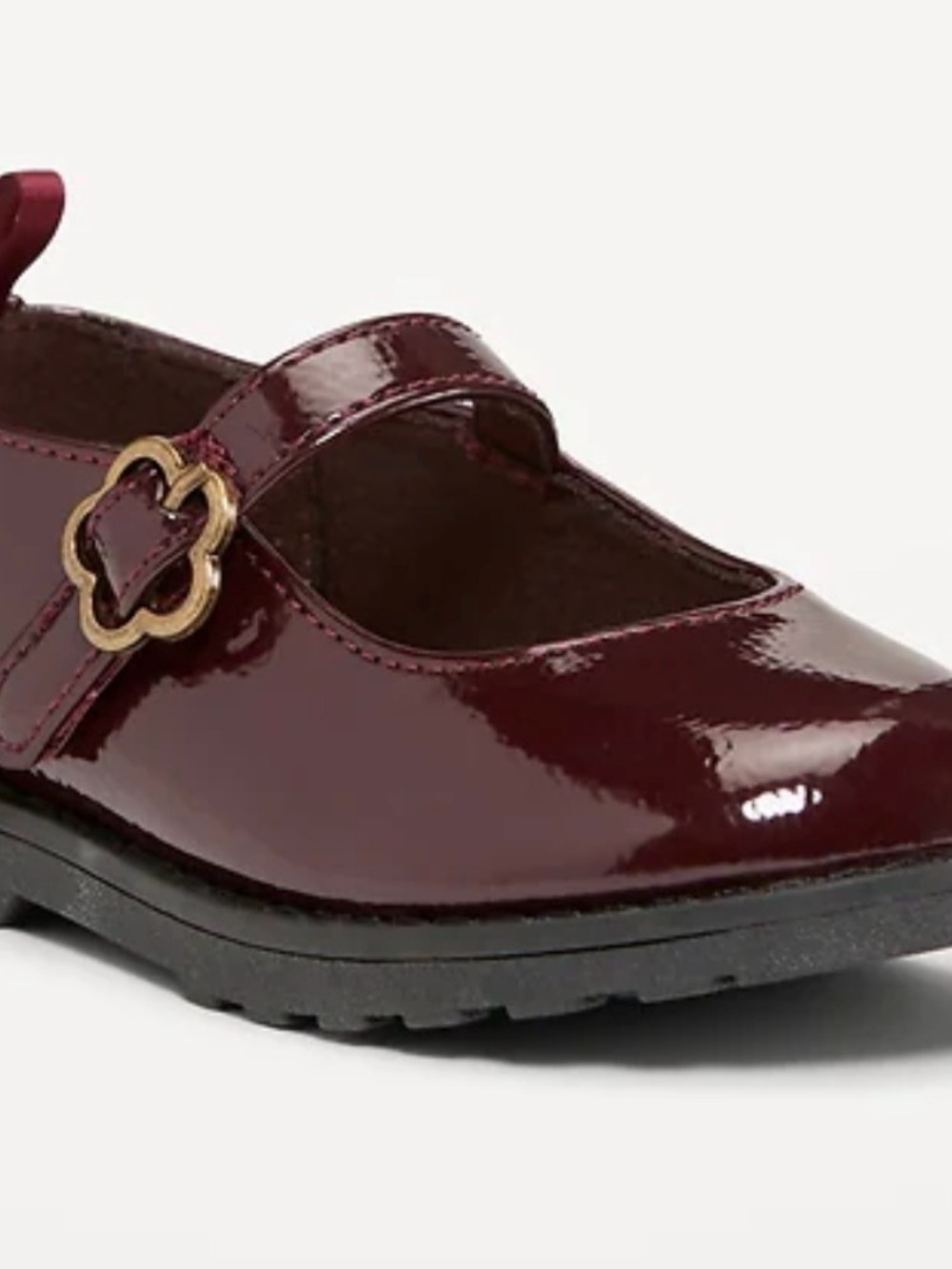 NWT Old Navy Toddler Chunky Mary Janes in Winter Burgundy